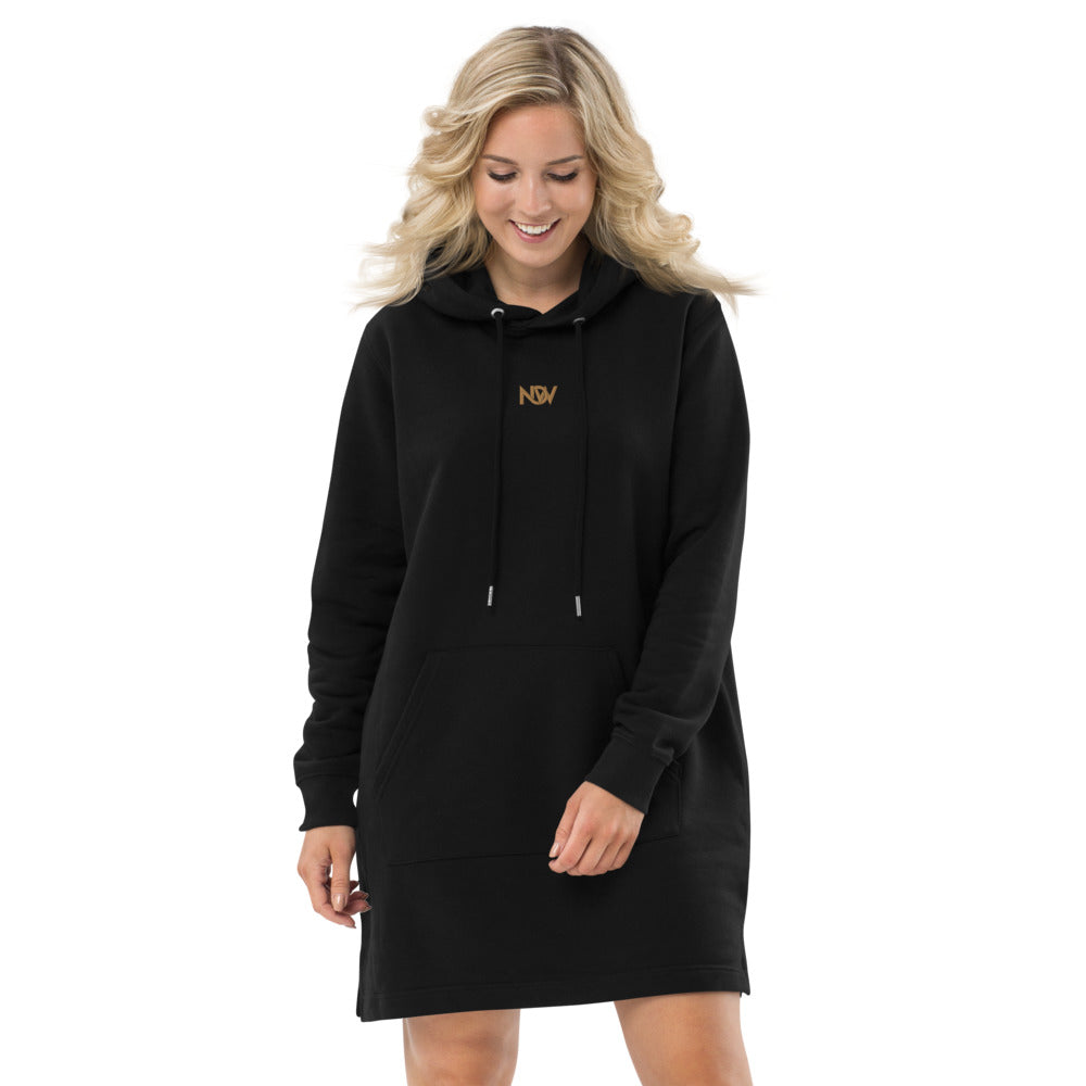 NOW Black Hoodie Dress